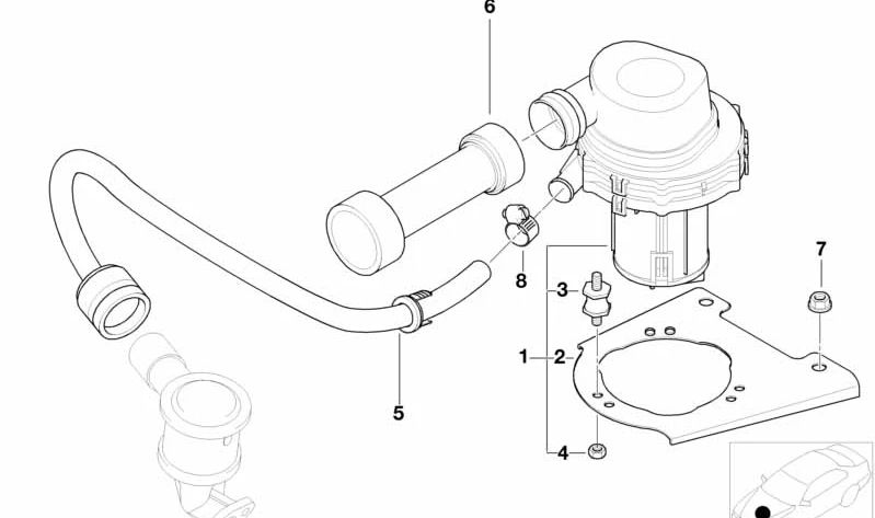 Bomba de aire para BMW (OEM 11721437746). Original BMW