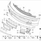 Linke grundierte Luftlenkungsabdeckung für BMW E46 (OEM 51117890095). Original BMW