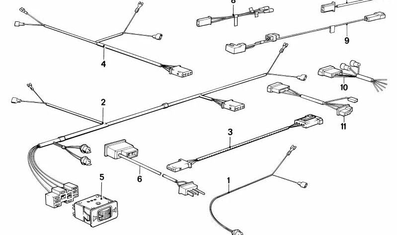 Transition regulator with flat connectors for BMW E30, E28, E24 (OEM 65121368769). Original BMW