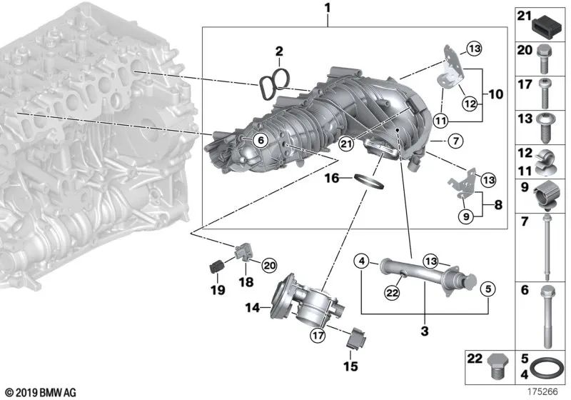 Junta Tórica para BMW Serie 1 E81, E82, E87N, E88, Serie 3 E90, E91, E92, E93, Serie 5 E60N, E61N, X3 E83N (OEM 11617805052). Original BMW.