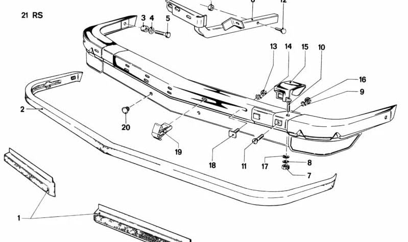 Tornillo de Cabeza Redonda Plana para BMW E21, E12, E28, E24, E23 (OEM 07119910437). Original BMW