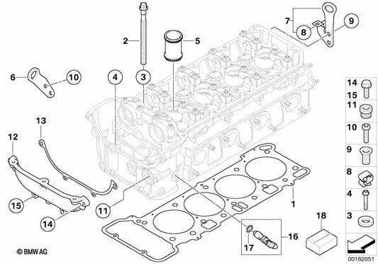 Klemme für BMW 3er E90, E92, E93 (OEM 11127838164). Original BMW