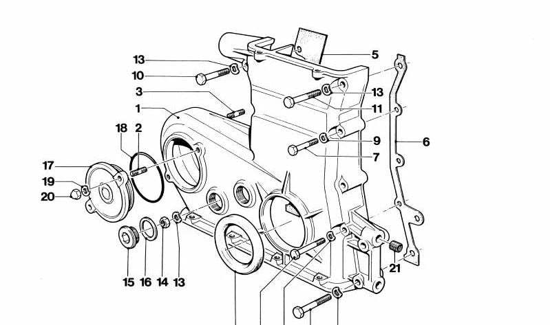 Sello del eje para BMW (OEM 11141304422). Original BMW