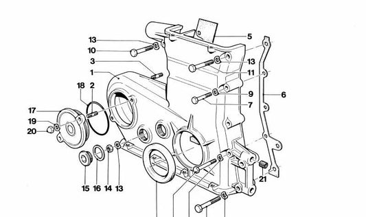 Sello del eje para BMW (OEM 11141304422). Original BMW