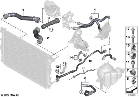 Trovalo della pompa del refrigerante per la serie BMW 7 G70 (OEM 17129886759). BMW originale