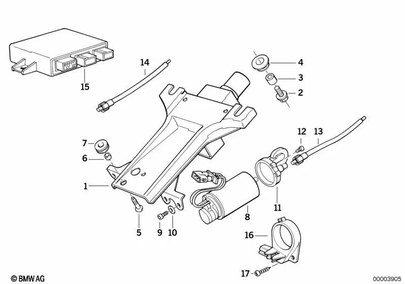 Abreissschraube para BMW E34, E32, E38, E31 (OEM 32311159030). Original BMW.