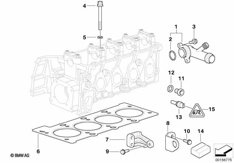 Asbestfreie Zylinderkopfdichtung für BMW E36, E46 (OEM 11121708585). Original BMW.