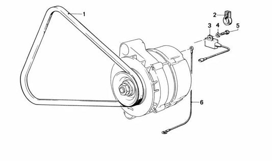 Isulador de motor OEM 1231128664 para BMW E30, E28, E24, E23. BMW original.