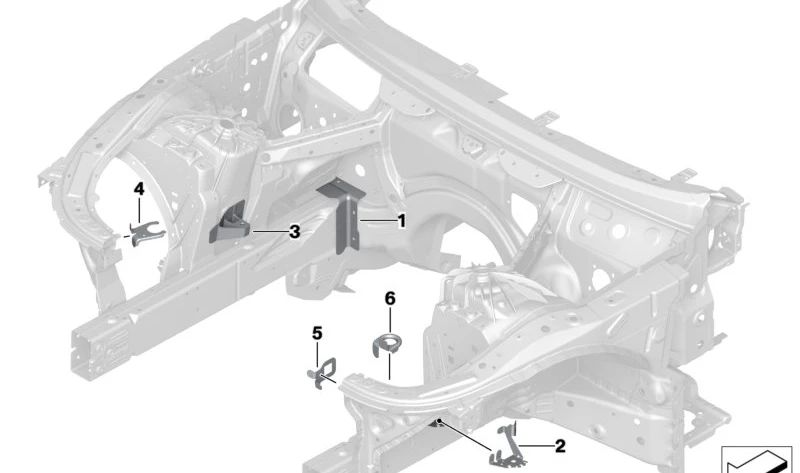 Soporte original para silenciador de ruido de admisión OEM 41007412938 para BMW F90, G30, G31, G38, G32, G11, G12, F91, F92, F93, G14, G15, G16.