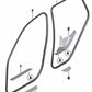 Rear left intake trim for BMW X3 F25, X4 F26 (OEM 51477222193). Original BMW