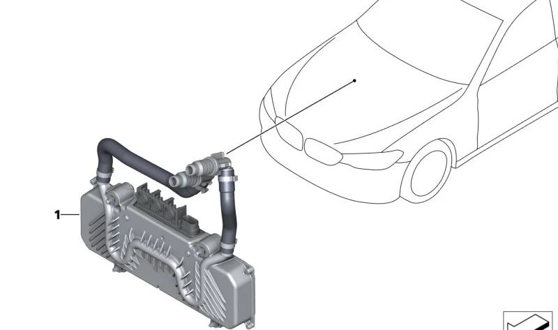 Unité d'alimentation du module de commande (PCU) 61425B3C935 pour BMW G30, G31, G11, G12, G14, G15, G16. BMW d'origine.