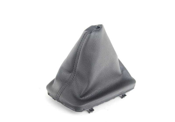 Funda de palanca de cambios en cuero sintético OEM 25111222412 para BMW E36 (Todos los modelos compatibles: 316i, 318i, 320i, 323i, 325i, 328i, M3). Original BMW.