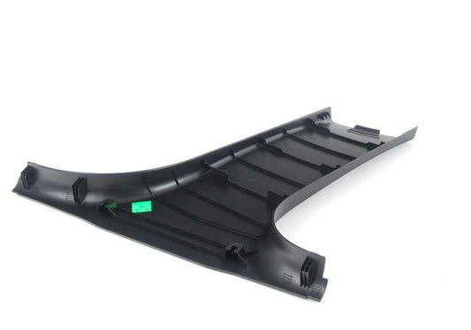 Lower left B-pillar trim for BMW E90, E91 (OEM 51437141101). Original BMW