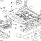 Involta la copertura per l'ancora della cintura sinistra OEM 52107140507 per BMW {E87, E90, E91, E84, F25, F26, E89}. BMW originale.