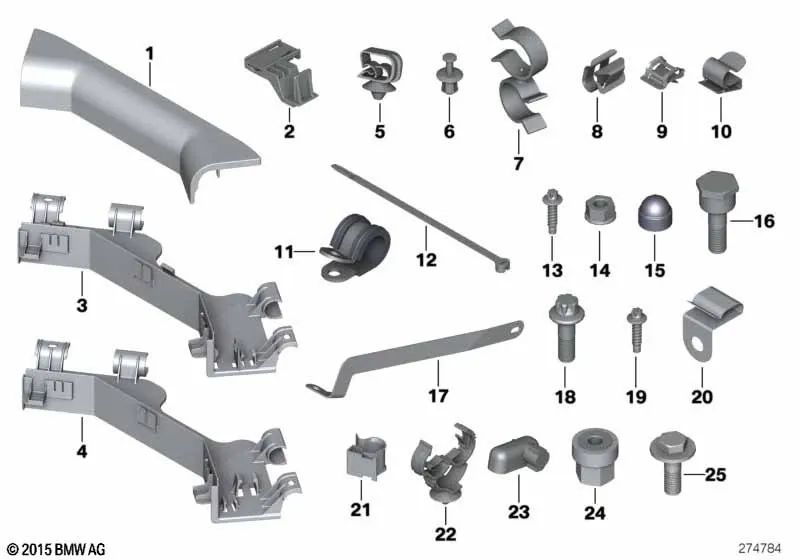 Perno de masa para BMW E81, E87, E88, E90, E91, E92, E93, E60, E61, E63, E64 (OEM 12427518653). Original BMW