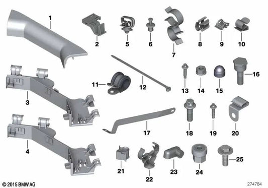 Perno de masa para BMW E81, E87, E88, E90, E91, E92, E93, E60, E61, E63, E64 (OEM 12427518653). Original BMW