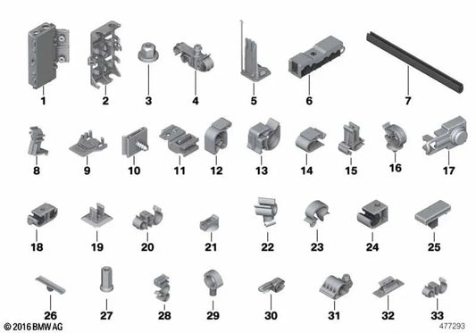 Connector Bracket for BMW 1 Series E81, F20, 3 Series E90, F30, 4 Series F32 (OEM 61136919390). Original BMW