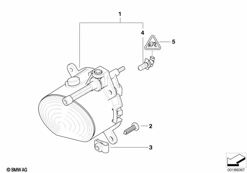 Faros antiniebla derecho para BMW Z4 E85, E86 (OEM 63176925008). Original BMW.