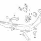 Left bracket for BMW 3 Series E92N, E93N (OEM 51647227927). Original BMW