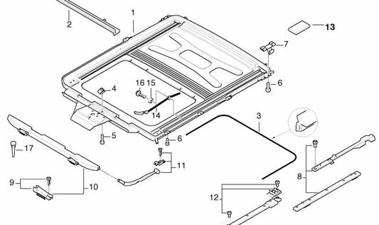 Kit de réparation pour la série BMW 7 E38 (OEM 54128173104). BMW d'origine