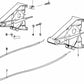 Interrupteur de chauffage à gauche OEM 64111364317 pour BMW E21. BMW d'origine.