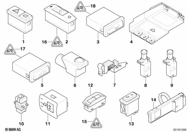 Toma de conexión AV para BMW E60, E61, E38, E53 (OEM 61318368346). Original BMW