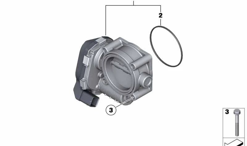 Sechskantschraube mit Unterlegscheibe für BMW E60, E61, E63, E64, E65, E66, E53 (OEM 11617510076). Original BMW