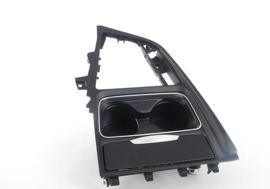 Front center console trim for BMW F30, F31, F34, F35, F32, F33, F36 (OEM 51169218925). Original BMW