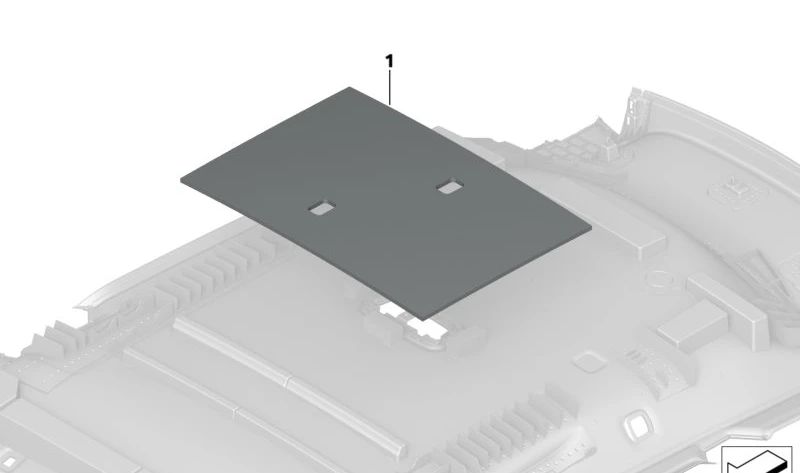 Isolatore acustico originale per il tetto centrale BMW I20 | OEM 5149483779