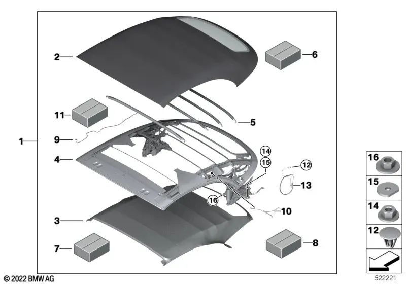 Steuerkabel für BMW F91, G14 (OEM 54349448949). Original BMW.