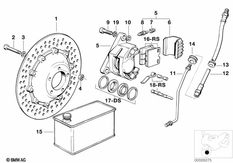 Bremsrohre für BMW E46, F30, F80 (OEM 34321242270). Original BMW.