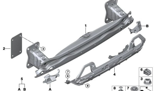 OEM 51125A2F3C5 Pendulum Stop for BMW i20. Original BMW.