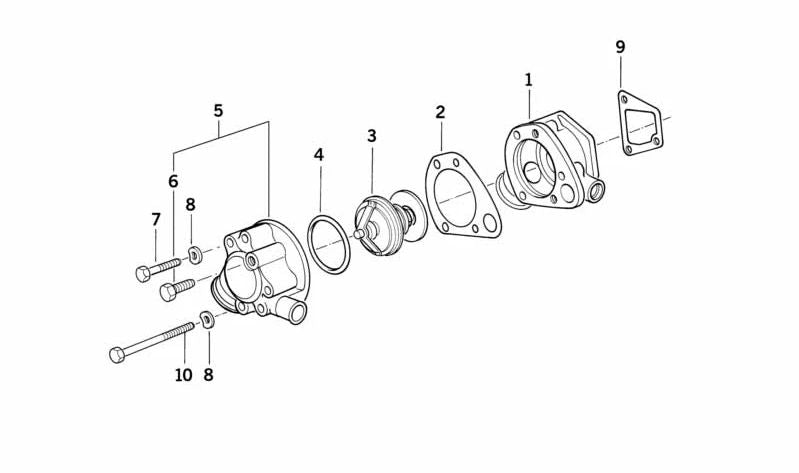 Tapa para BMW E30, E28, E34 (OEM 11531279456). Original BMW