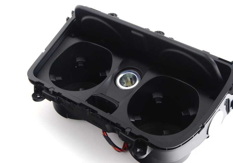 Front center console cup holder for BMW F10, F11N, F18N (OEM 51169277262). Original BMW.