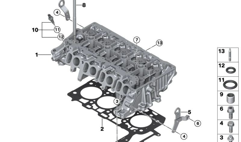 OEM -Fixierungsunterstützung 11128575651 für BMW G42, G20, G21, G28, G22, G23, G26, G30, G31, G32, G11, G12, G14, G15, G16, G01, G02, G05, G06, G07. Original BMW.