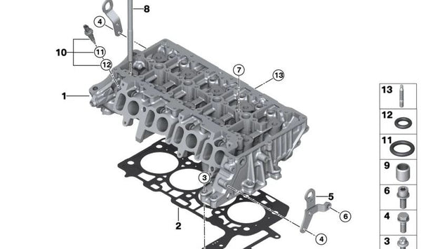 Soporte de fijación OEM 11128575651 para BMW G42, G20, G21, G28, G22, G23, G26, G30, G31, G32, G11, G12, G14, G15, G16, G01, G02, G05, G06, G07. Original BMW.