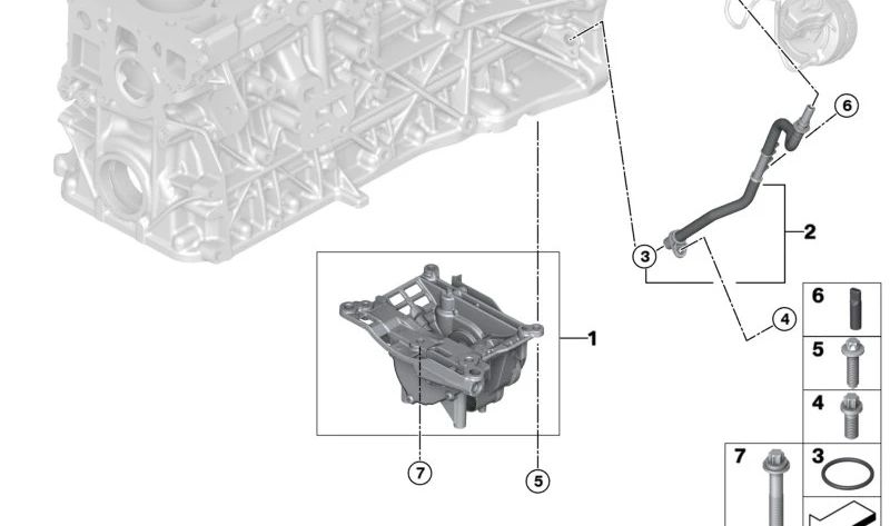 Tubería de vacío para BMW Serie 3 F30, F31, F34, Serie 4 F32, F33, F36, Serie 5 F07, F10, F11, Serie 6 F06, F12, F13, Serie 7 F01N, X3 F25, X4 F26, X5 F15, X6 F16 (OEM 11668513294). Original BMW