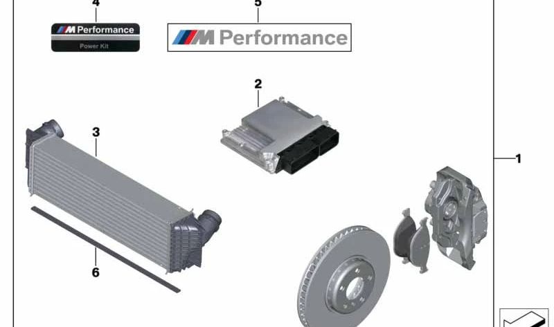 Intercooler OEM 17517812016 para BMW F07, F10, F11, F06, F12, F13, F01. Original BMW.