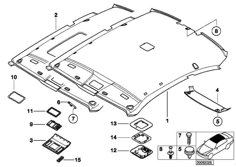 Paramento Cielo Trasera Para Bmw E46. Original Recambios