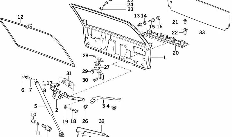 Cubierta izquierda OEM 51248149397 para BMW E34. Original BMW.