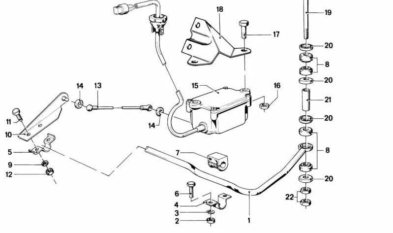 Anillo de goma para BMW E21, E12, E24, E23 (OEM 31351125712). Original BMW