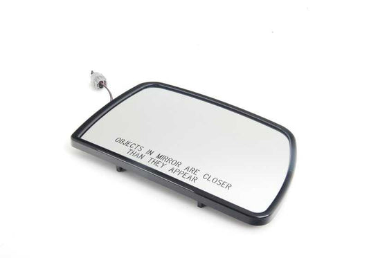 Right Convex Heated Mirror Glass for BMW E53 (OEM 51168247774). Genuine BMW.