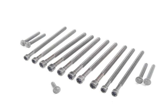 Cylinder Head Bolt Kit for BMW F20, F21, F22, F23, F30, F31, F34, F35, F32, F33, F36, F07N, F10, F11, F18, E84, F25, F26, F15, F16, E89 (OEM 11122212157). Original BMW.