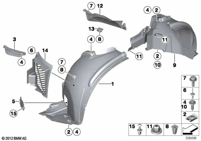 Rechter Frontspoiler für BMW X5 E70 (OEM 51777185576). Original BMW