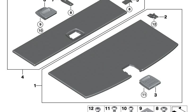 Receptáculo Empotrado para BMW F07 (OEM 51717235084). Original BMW