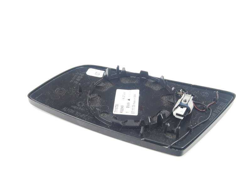 Right Convex Heated Mirror Glass for BMW E60, E61, E63, E64 (OEM 51167116750). Original BMW