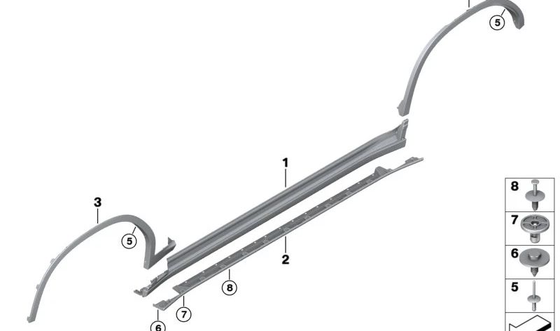 RECHTER vorderes Rad Stiefgrad OEM 5177400672 für BMW G01, G08, G02. Original BMW.