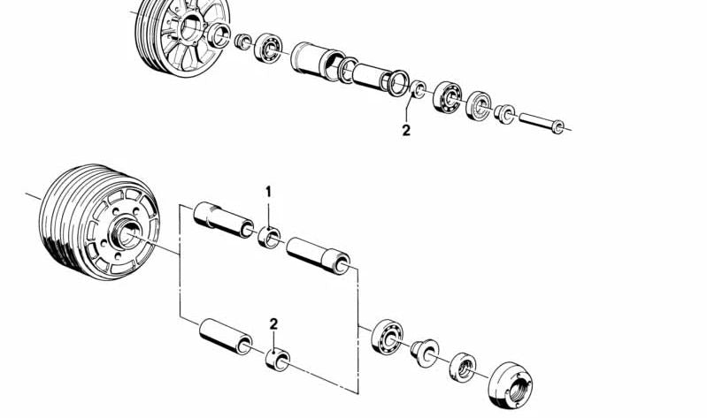 Spacer for BMW E46, F30, F80 (OEM 36311232519). Genuine BMW