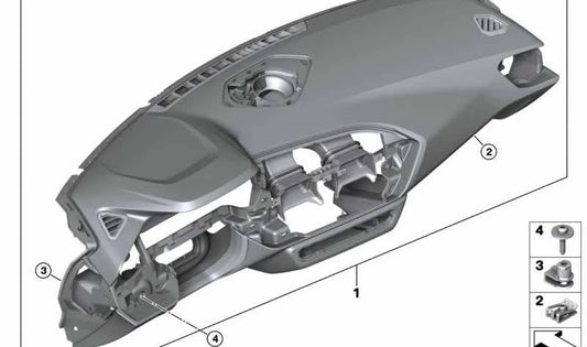 I-Tafel Sensatec HUD Costura azul para BMW Z4 G29 (OEM 51458745002). Original BMW