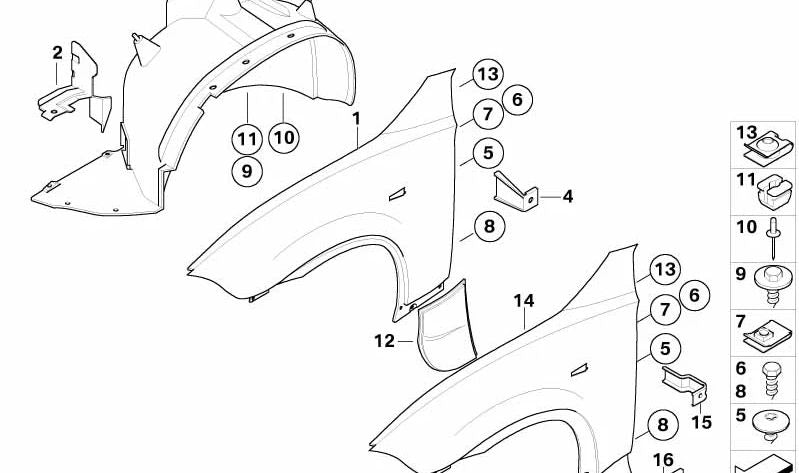 Soporte pared lateral izquierda para BMW X3 E83, E83N (OEM 41143403497). Original BMW